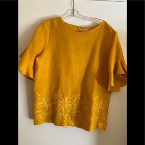 Neiman Marcus Linen blouse